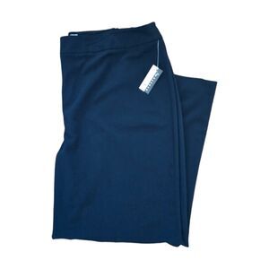 NWT Casual Corner Annex Women's Stretch Dress Pants • Navy Blue • Plus 3X 24/26